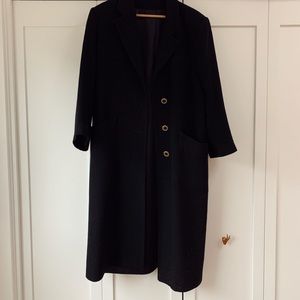 Vintage Fleurette Black Duster